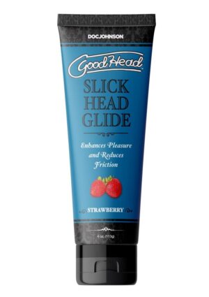 GoodHead Slick Head Glide Water Based Flavored Lubricant Strawberry 4oz