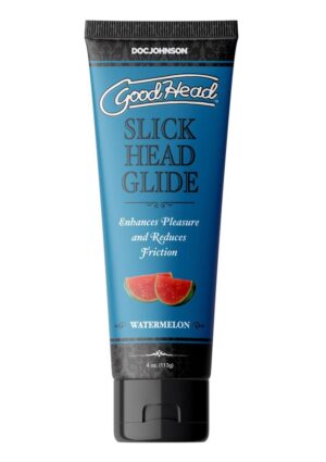 GoodHead Slick Head Glide Water Based Flavored Lubricant Watermelon 4oz - Bulk