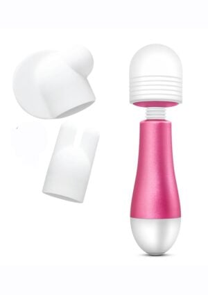 Noje Jules - Rose Rechargeable Silicone Wand Massager - Pink/White