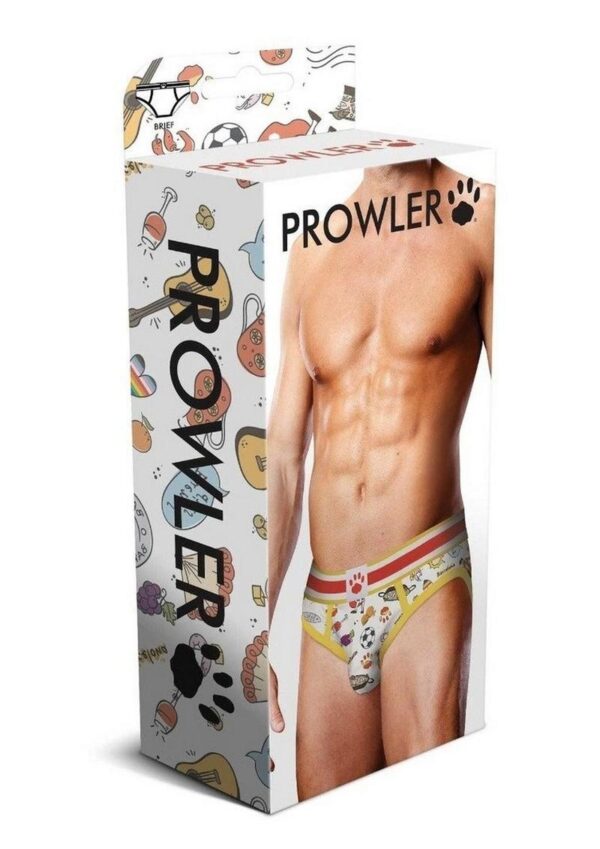 Prowler Barcelona Brief - XSmall - White/Multicolor