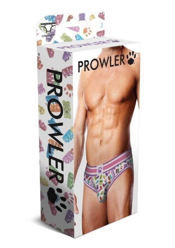 Prowler Gummy Bears Open Brief - XSmall - White/Multicolor