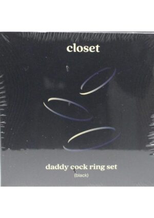 Closet Daddy Cock Ring Set - Black