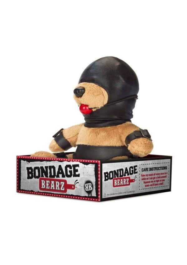 Bondage Bearz Gary Gag Ball Stuffed Animal - Brown/Black