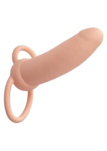 Performance Maxx Rechargeable Silicone Thick Dual Penetrator Extender - Vanilla