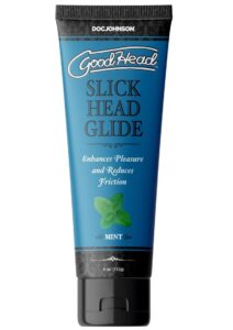 GoodHead Slick Head Glide Water Based Flavored Lubricant Mint 4oz