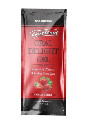 GoodHead Oral Delight Gel .24oz Bulk (48 Pieces) - Strawberry