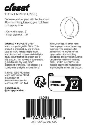 Closet Aluminum Ring Sm