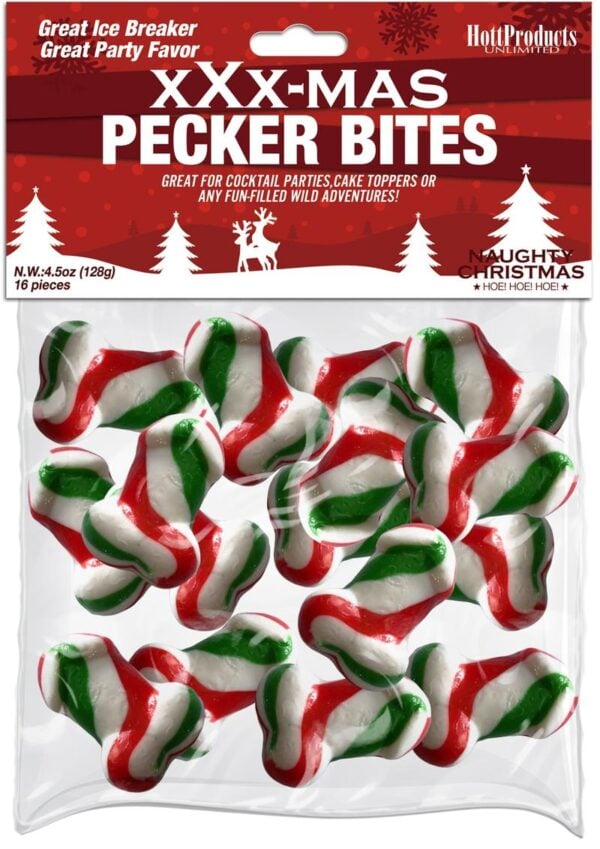 XXX-MAS Pecker Bites Candy 16 Pieces Per Bag