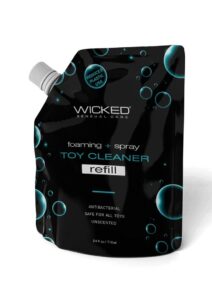 Wicked Sensual Foam and Fresh Toy Cleaner Refill Pouch 24oz.