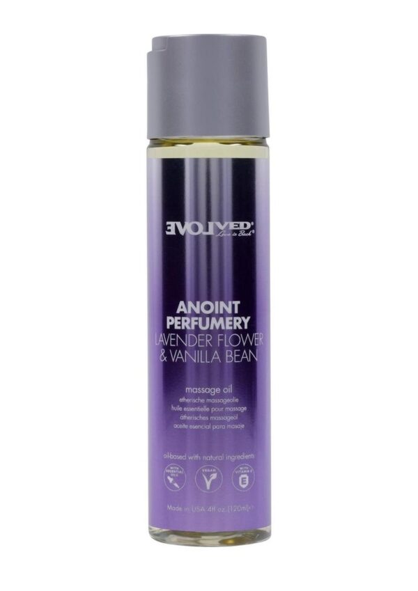 Anoint Perfumery Massage Oil Lavender Flower and Vanilla Bean - 4oz