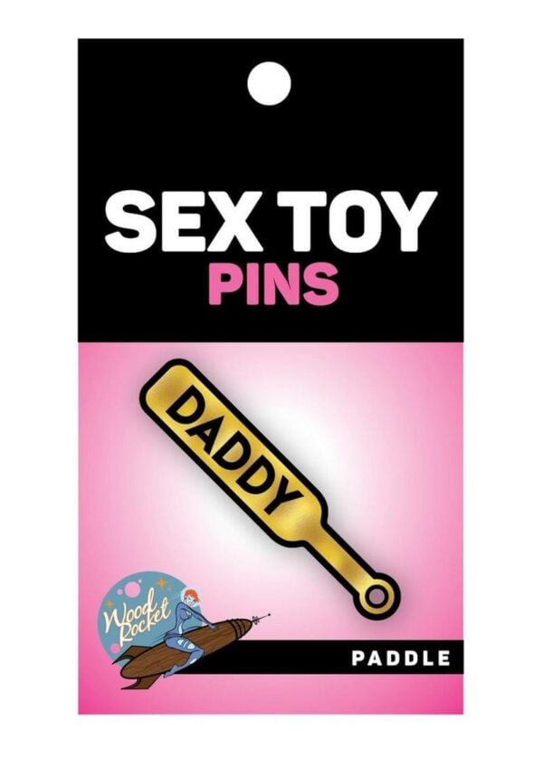 Paddle Daddy Enamel Pin - Yellow/Black