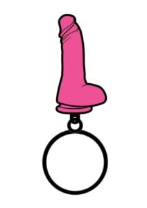 Dildo Keychain - Pink