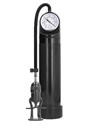 Pumped By Shots Deluxe Penis Pump With Advanced PSI Gauge - Black