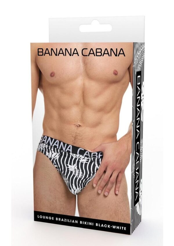 Banana Cabana Bikini - Small/Medium - Black/White