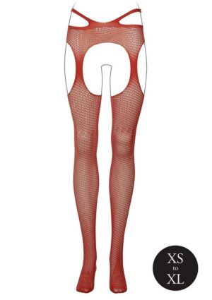 Le Desir Suspender Pantyhose with Strappy Waist - O/S - Sunset Glow Orange