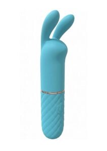 LoveLine Dona Mini Rabbit Silicone Rechargeable Vibrator - Blue