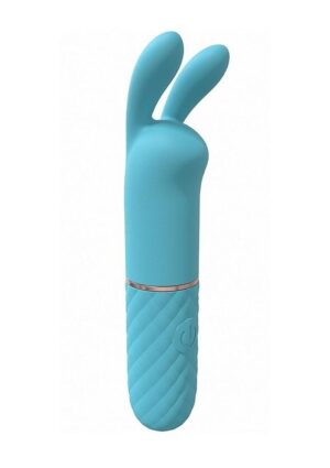 LoveLine Dona Mini Rabbit Silicone Rechargeable Vibrator - Blue