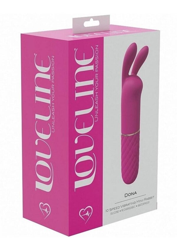 LoveLine Dona Mini Rabbit Silicone Rechargeable Vibrator - Pink