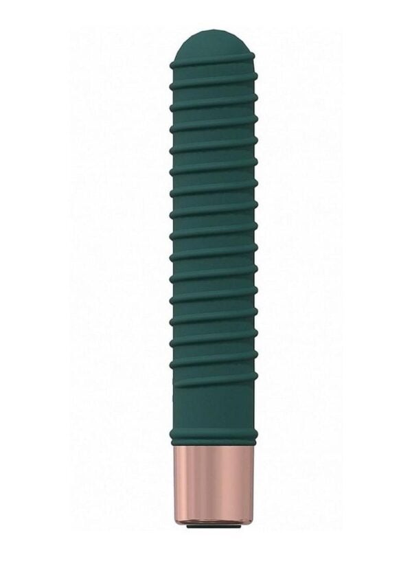 LoveLine Poise Silicone Rechargeable 10 Speed Mini Vibrator - Forest Green