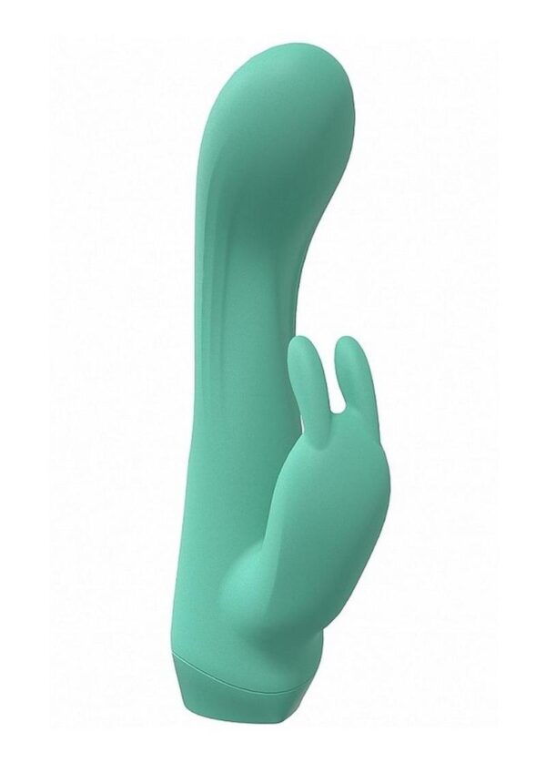 Loveline Enchanted Rechargeable Silicone Dual Motor Rabbit Vibrator - Green