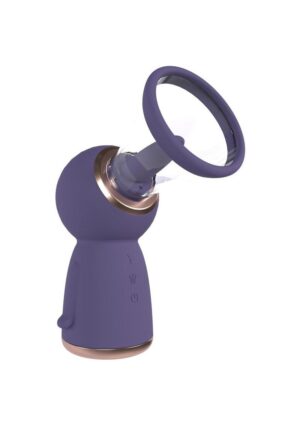 Pumped Exquisite Automatic 13 Speed Silicone Rechargeable Vulva and Breast Pump - Purple