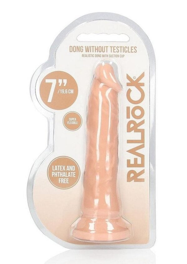 RealRock Skin Realistic Dildo without Balls 7in - Vanilla