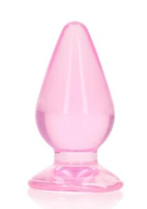 RealRock Crystal Clear Anal Plus 3.5in - Pink