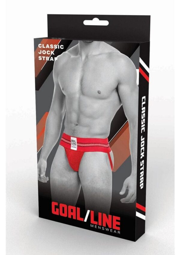 Goal Line Class Jockstrap - Small/Medium - Red