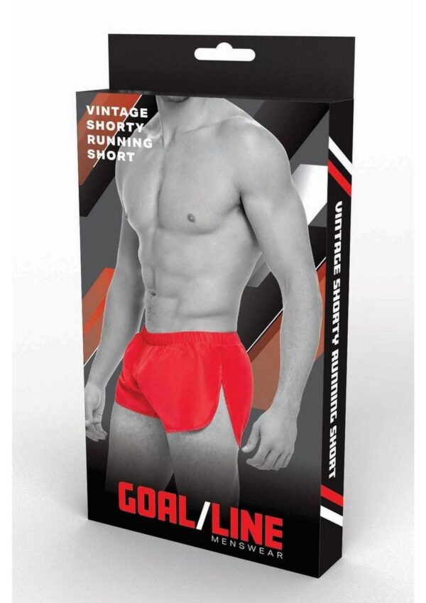 Goal Line Extreme Split Booty Shorts - Large/XLarge - Red