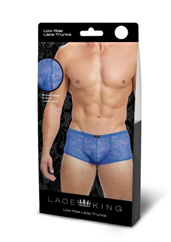 Lace King Lace Trunks - Small/Medium - Blue