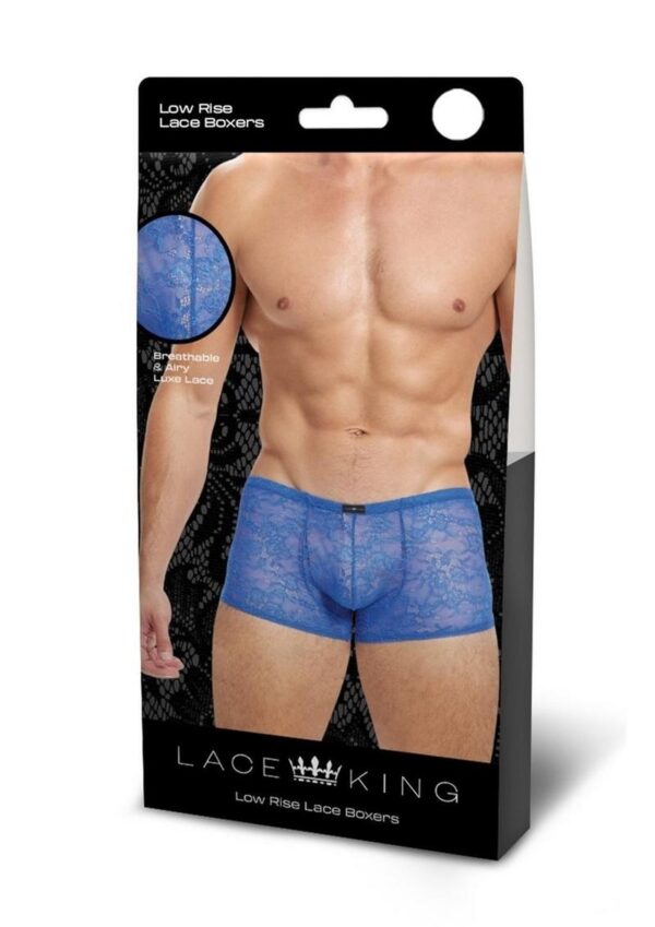 Lace King Lace Boxers - Large/XLarge - Blue