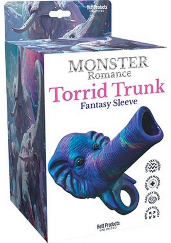 Monster Romance Torrid Trunk Penis Sleeve - Purple/Multicolor