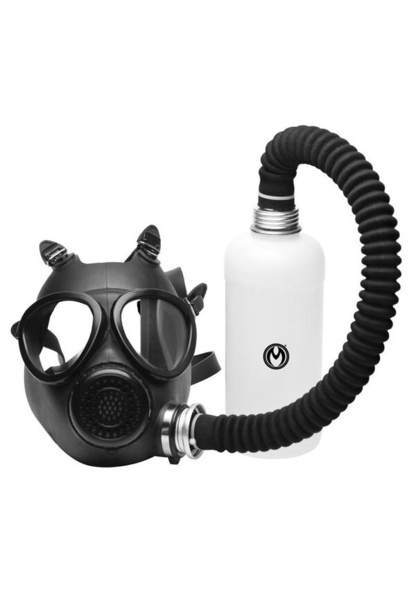 Master Series Inhaler Gas Mask with Bottle - Black/White