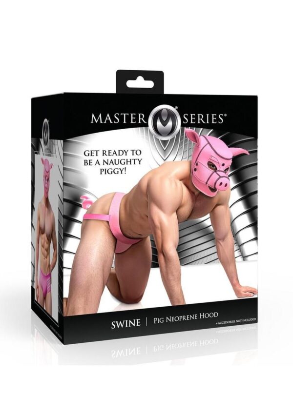 Master Series Swine Pig Neoprene Hood - Pink