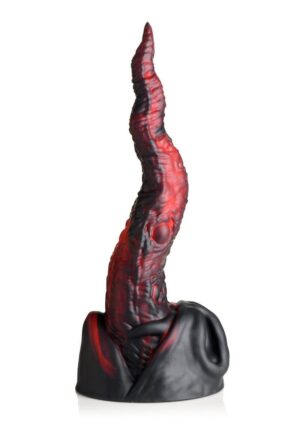 Creature Cocks Dragon Tongue Silicone Dildo - Black/Red