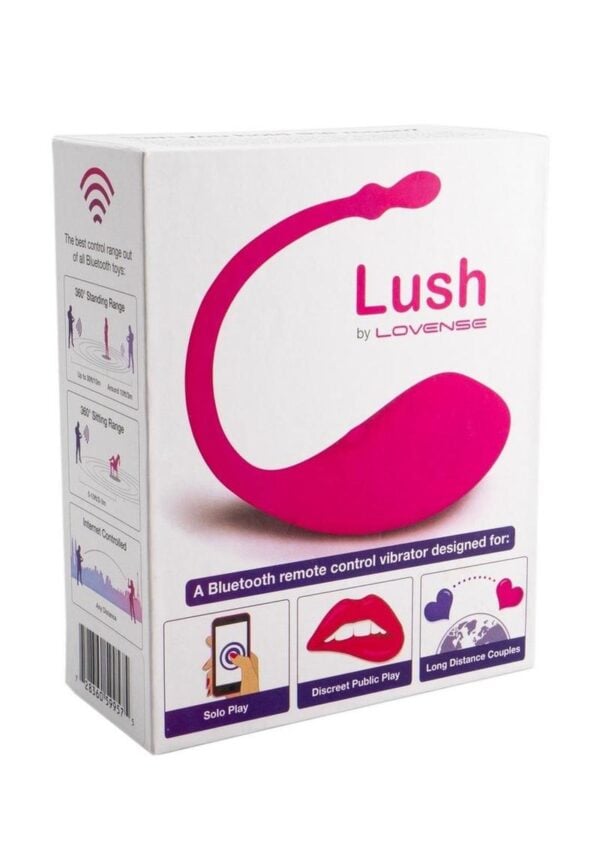 Lovense Lush App Compatible Silicone Bullet Vibrator - Pink