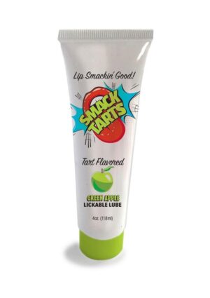 Smack Tarts Lickable Oral Gel Lubricant 4oz - Sour Green Apple