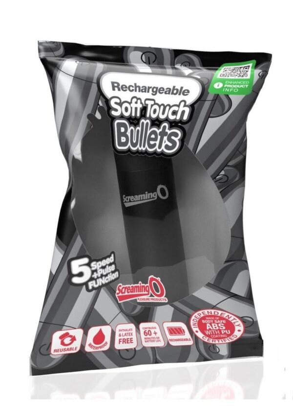 Screaming O Soft Touch Rechargeable Bullet - Black