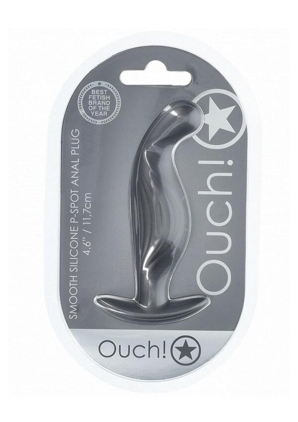 Ouch! P-Spot Anal Plug Silicone - Gun Metal