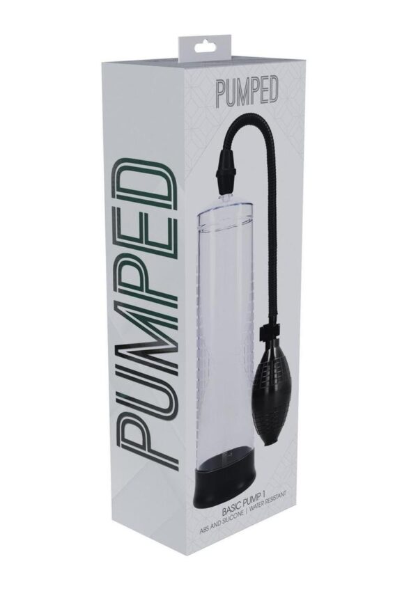 Pumped Basic Pump 1 Water Resistant Silicone Penis Pump - Clear