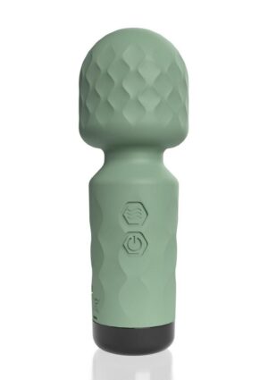 Screaming O Cuties Winny Rechargeable Silicone Vibrating Mini Wand - Sage Green