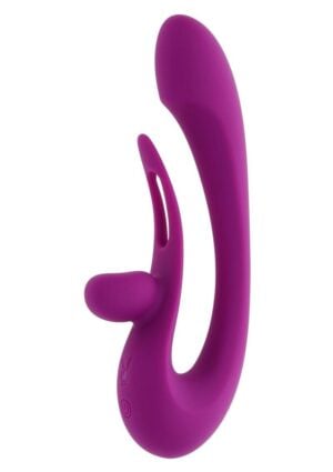 Playboy Cha Cha Slide Rechargeable Silicone Dual Vibrator - Purple