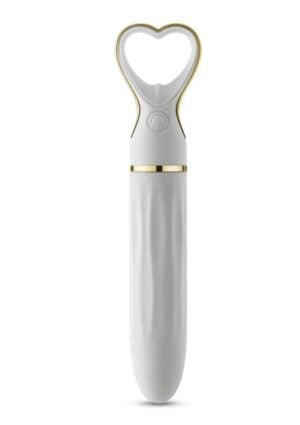 Delice Heartthrob Rechargeable Silicone Vibrator - White Bouquet