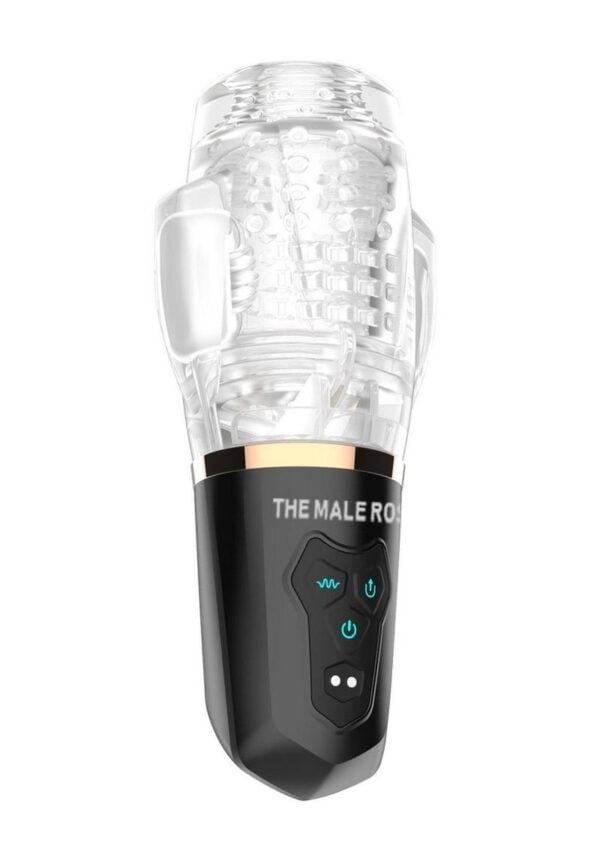 The Male Rose 2 Rechargeable Sucking Masturbator - Black/Clear