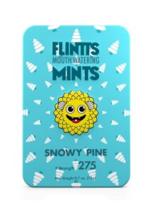 Flintts Mints Mouth Watering Oral Delights - Snowy Pine (F Strength 225) - 28-30 per tin