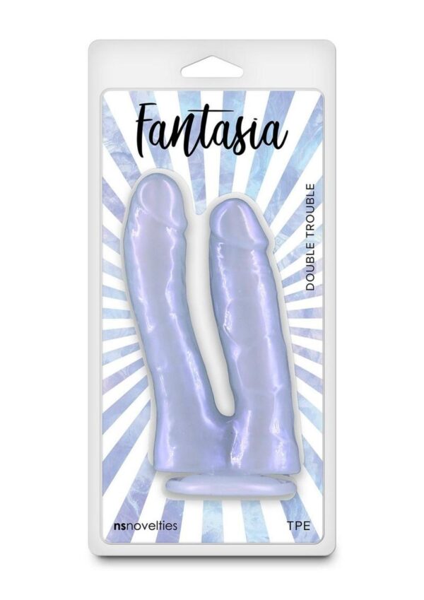 Fantasia Double Trouble Dildo - Lavender