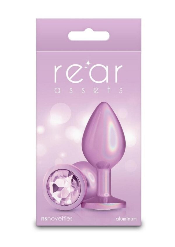 Rear Assets Anal Plug - Medium - Iridescent Pink