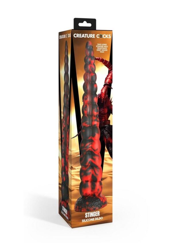 Creature Cock Stinger Silicone Dildo - Red