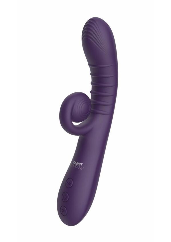 The Rabbit Company The Rolling Rabbit Rechargeable Silicone Vibrator - Purple