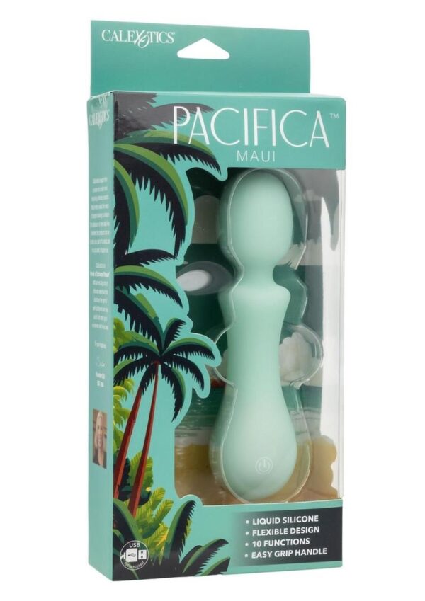 Pacifica Maui Rechargeable Silicone Massage Body Wand - Teal